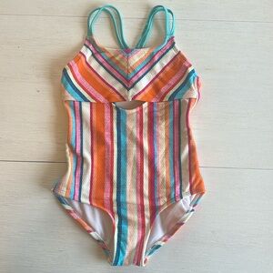 NEW Art Class Striped One Piece Girls Swimsuit New w/out Tags Size 7/8 Medium